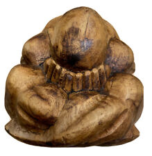 Vintage Wooden weeping Buddha