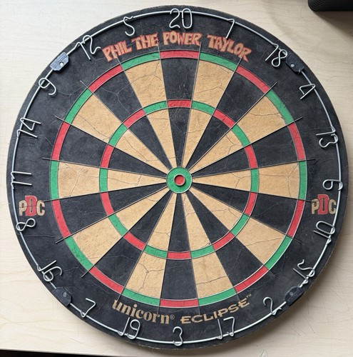 Phil taylor signed dartboard - taylor,