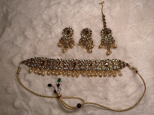 Indian gold tone faux diamond - indian,