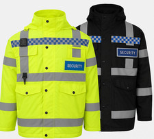 HI VIZ Security Rain Jacket