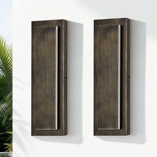 2-Pack 15.7 in. Brown Outdoor