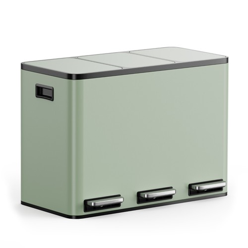 Sage green recycling kitchen - recycling,