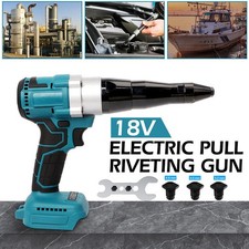 For Makita 18V Brushless Cordless Electric Rivet Gun Brushless w/ LED & Wrench