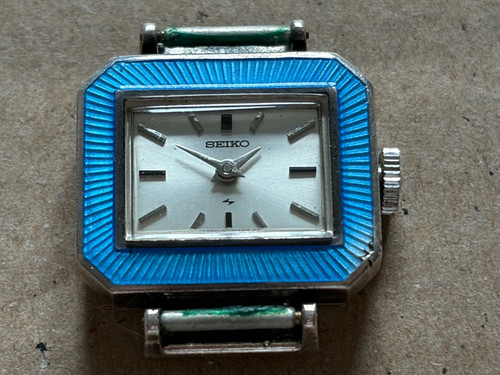 Unusual vintage silver blue - silver, &