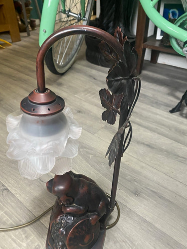 Vintage resin table - lamp, |