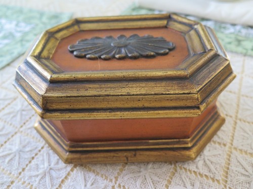 Vintage artisan floral - floral, guilded