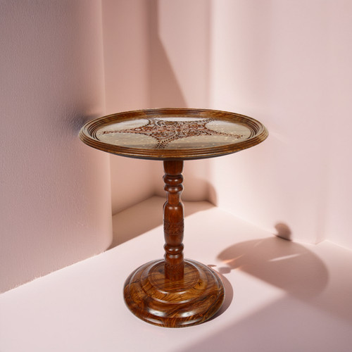 Table carved sheesham - carved, |