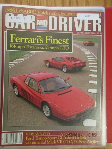 Ferrari 180 article road test - road,