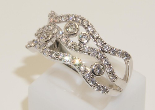 18carat 18k white - white, 1ct