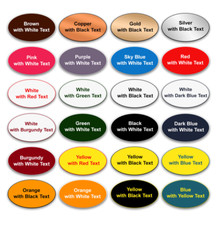 PIN OVAL Company Staff Name Badge Receptionist Administrator Manager + Fonts