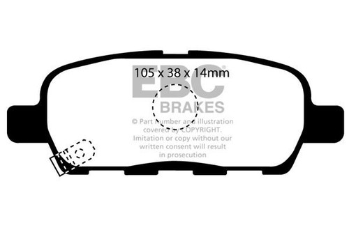 Dp31955c ebc redstuff rear - dp31955c,