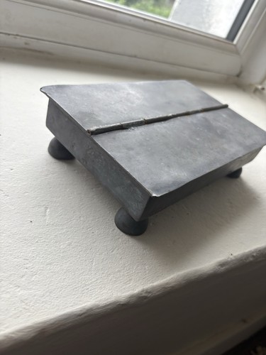 Antique double hinge - hinge, pewter