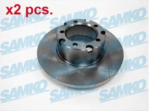 Pcs front brake disc - x2, rotos