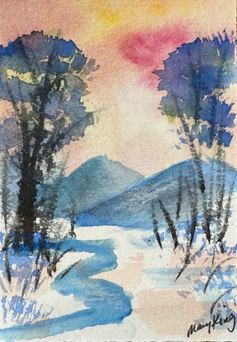 Watercolor aceo original - aceo,