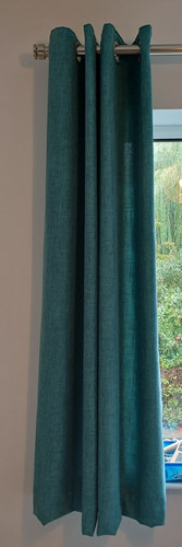 Dunelm teal 117x137cm - dunelm, eyelet