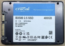 Crucial CT480BX500SSD1 BX500 480GB SATA III 2.5" Internal SSD