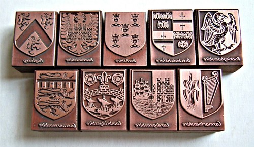 Old english county crests - english, crests"