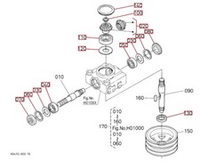 Kubota "RCK48-G18 Series" Mower Deck Gear Box Repair Kit 
