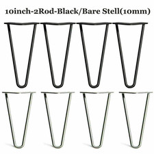 4x Hairpin Table Legs Metal