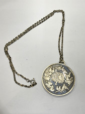 SOLID STERLING SILVER 12 DAYS OF CHRISTMAS MEDALLION PENDANT