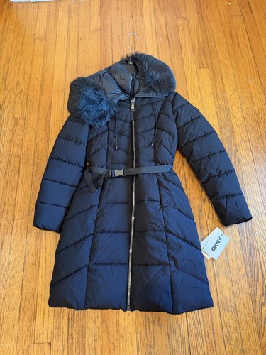 Dkny coat womens black - dkny,