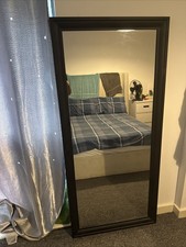 IKEA Hemnes Framed Mirror Large, Black/Brown, 165cm x 74cm