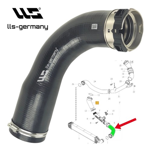 Turbo hose charge air - air, for