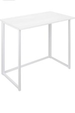 White Foldable Computer Desk