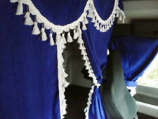 TRUCK CURTAINS FULL SET- BLUE/WHITE  DAF SCANIA VOLVO MAN MERCEDES IVECO RENAULT