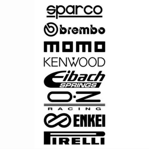 Car sponsor vinyl decal pack - car,