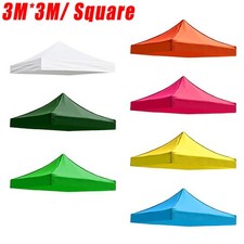 3x3m Waterproof Gazebo Replacement Cover Heavy Duty 420D Polyester w/PVC Coating