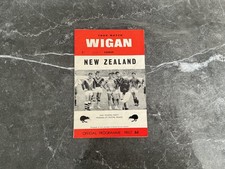 WIGAN VS NEW ZEALAND (ULTRA RARE) RUGBY LEAGUE PROGRAMME 04/09/1965