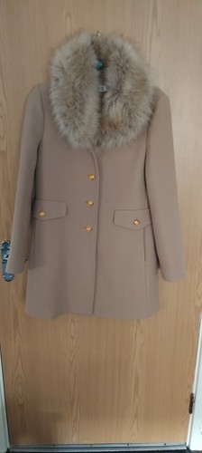 Womans nude fur collar - collar, zara