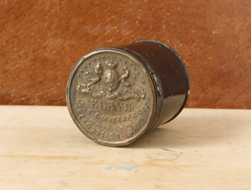 Antique pistol case brass - brass, eley