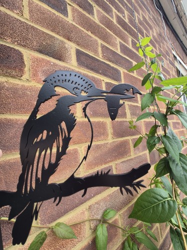 Metal kingfisher tree - metal,