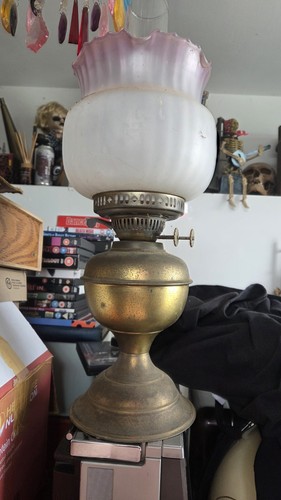 Antique victorian brass oil - antique,