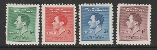 New guinea 1937 coronation - guinea, set
