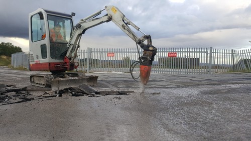 Mini micro excavator - excavator, dumper