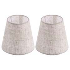 2Pcs Table Lamp Shades Linen