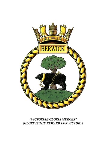 Hms berwick embroidered - hms,