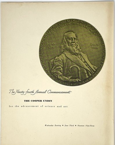 Cooper union 1953 commencement - union,