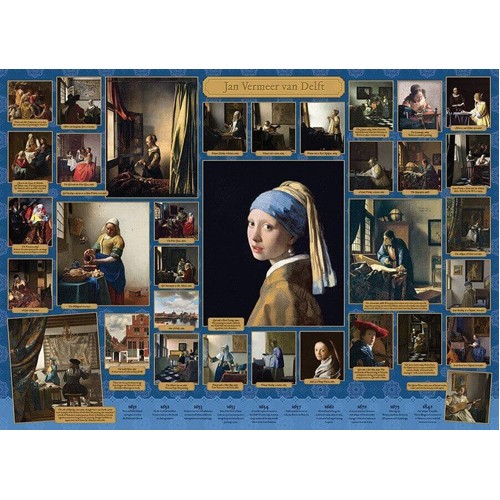 Vermeer 1000 piece puzzle - vermeer,