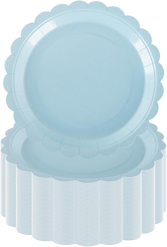 50pcs 18cm baby blue - baby, paper