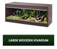 large wooden vivarium