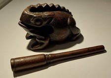 Vintage Thai Wooden Croaking