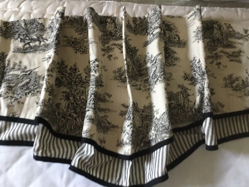 New waverly black ecru toile - new,