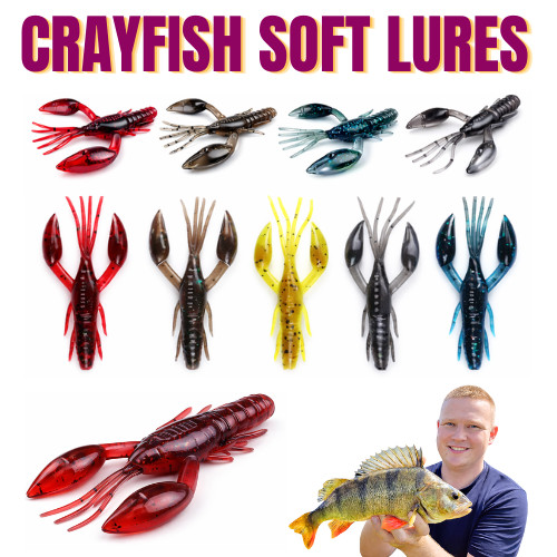 Crayfish fishing lures soft - crayfish,