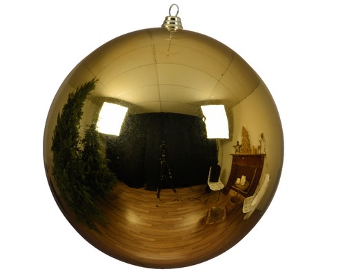 Extra large gold bauble - large, 14cm
