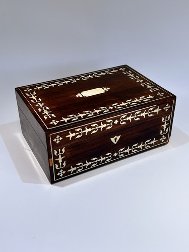 Antique c19th victorian inlaid - c19th,
