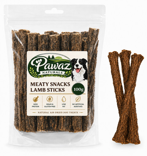 Lamb sticks for dogs 100g - lamb,